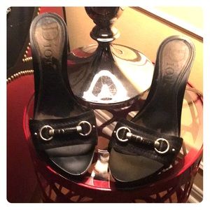 Dior black high heels